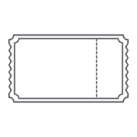 Sticker Ticket Bullet Journal Line Art png