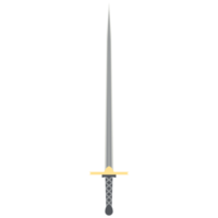 espada de agulha uma mão arma clássica afiada de dois lados png