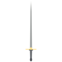 Needle Sword One Handed Two Side Sharp Classic Weapon png