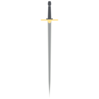 Needle Sword One Handed Two Side Sharp Classic Weapon png