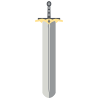 großes Ritterschwert zweihändige zweiseitige scharfe große Schwerter Kriegerwaffe png