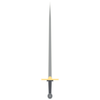 Needle Sword One Handed Two Side Sharp Classic Weapon png