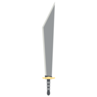 Dragon slayer espada machete dos manos un lado afilado clásico arma png