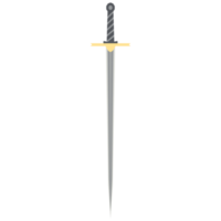 Needle Sword One Handed Two Side Sharp Classic Weapon png