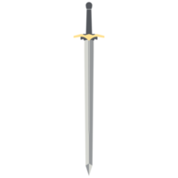 Sword Two Handed Two Side Sharp Swords Samurai Knight Weapon png