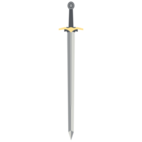 Sword Two Handed Two Side Sharp Swords Samurai Knight Weapon png