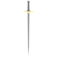 épée à aiguille une main deux côtés tranchant arme classique png