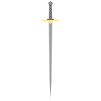 Needle Sword One Handed Two Side Sharp Classic Weapon png