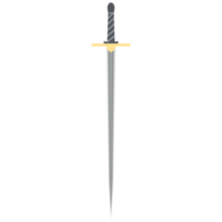 Needle Sword One Handed Two Side Sharp Classic Weapon png