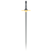 épée à aiguille une main deux côtés tranchant arme classique png