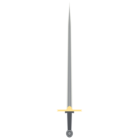 Needle Sword One Handed Two Side Sharp Classic Weapon png