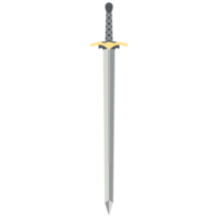 Schwert zweihändig zweiseitig scharfe Schwerter Samurai-Ritter-Waffe png