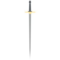 épée à aiguille une main deux côtés tranchant arme classique png