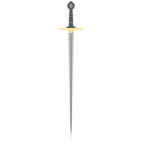 naald- zwaard een overhandigd twee kant scherp klassiek wapen png