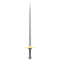 Needle Sword One Handed Two Side Sharp Classic Weapon png