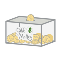 saving money save box and jar collection set png