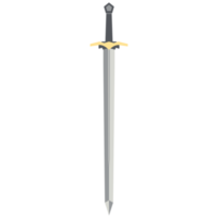 Sword Two Handed Two Side Sharp Swords Samurai Knight Weapon png