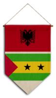 bandeira relação país pendurado tecido viagem consultoria de imigração visto transparente saotome albânia png