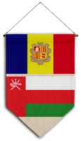 vlag relatie land hangende kleding stof reizen immigratie advies Visa transparant Andorra Oman png