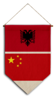 flagge beziehung land hängen stoff reise einwanderung beratung visum transparent albanien china png