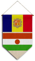 flagge beziehung land hängen stoff reise einwanderung beratung visum transparent niger andorra png