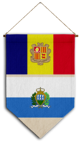 vlag relatie land hangende kleding stof reizen immigratie advies Visa transparant Andorra San Marino png