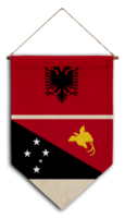bandera relación país colgando tela viaje inmigración consultoría visa transparente albania rhodeisland png