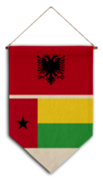 flagge beziehung land hängen stoff reise einwanderung beratung visum transparent albanien guineabissau png