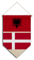 flagge beziehung land hängen stoff reise einwanderung beratung visum transparent albanien dänemark png