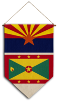 flagge beziehung land hängen stoff reise einwanderung beratung visum transparent grenada arizona png