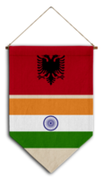 vlag relatie land hangende kleding stof reizen immigratie advies Visa transparant Albanië Indië png