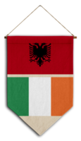 flagge beziehung land hängen stoff reise einwanderung beratung visum transparent albanien irland png