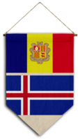 vlag relatie land hangende kleding stof reizen immigratie advies Visa transparant IJsland Andorra png