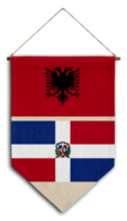 flagge beziehung land hängen stoff reise einwanderung beratung visum transparent albanien dominikanische republik png