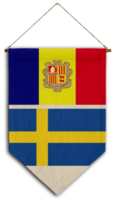 vlag relatie land hangende kleding stof reizen immigratie advies Visa transparant Zweden Andorra png