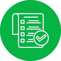 icono de vector de lista de verificación