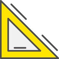 icono de vector de escala triangular