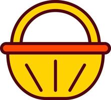 Food Basket Vector Icon