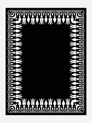 Islamic Book Cover design and arabaic border frame.