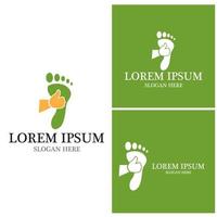 Foot Logo Template vector icon illustration design