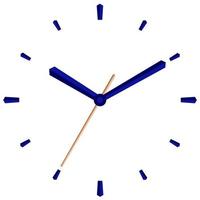 Vector illustration of mechanical clock. Clock face on white background.