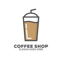 Ice Plastic Cups and Lids logo design vector, can used Coffee shop or cafe and bar logo template vector