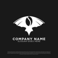 Bat coffee shop logo design inspiration, best for cafe restaurant logo brand vector