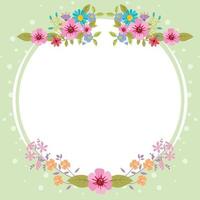 fondo floral de primavera vector