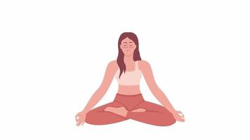 Yoga Animation Stock Video Footage for Free Download