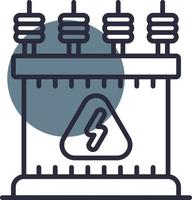 Power Transformer Creative Icon Design vector