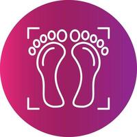 Foot Print Creative Icon Design vector