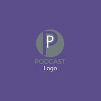 podcast demo editable simple rectangle and rounded shape logo vector illustration design.