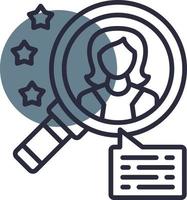 Talent Search Creative Icon Design vector