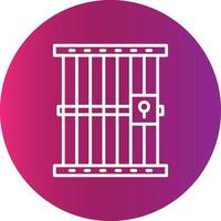 Jail Creative Icon Design vector